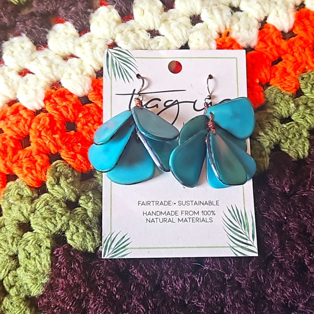 Tagua Nut Baltra Earrings